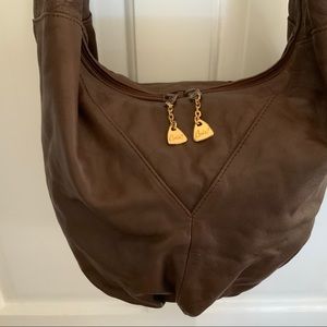 BRIA LEATHER HOBO BAG